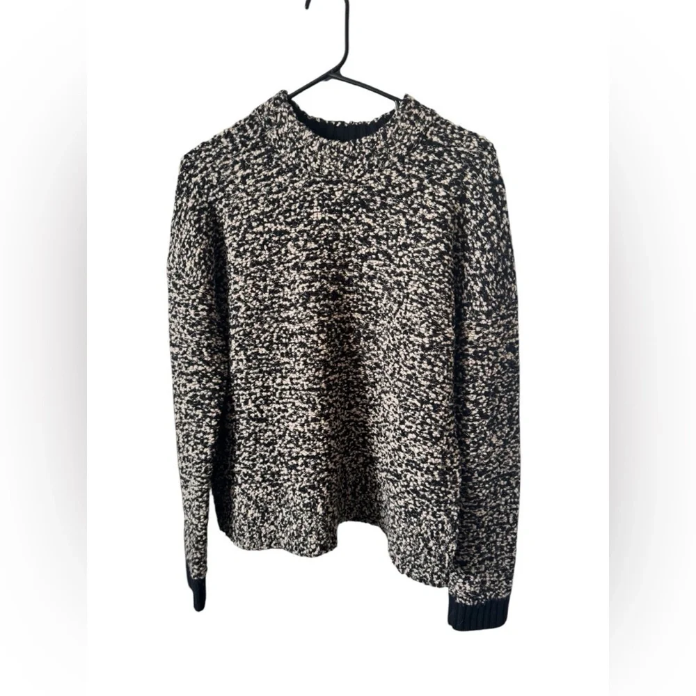 rag & bone Black/White  Crew Neck Sweater Size XS 100% Wool